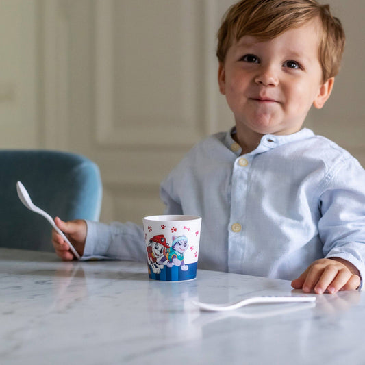 Becher + Besteckset EASY EATER SET PAW PATROL: Cloud white Koziol ideas for friends GmbH NATURKINDCHEN