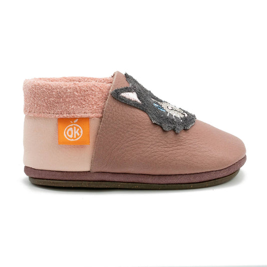Barfußschuhe AMIGO Motiv Katze: Lila / 22/23 Orangenkinder® NATURKINDCHEN