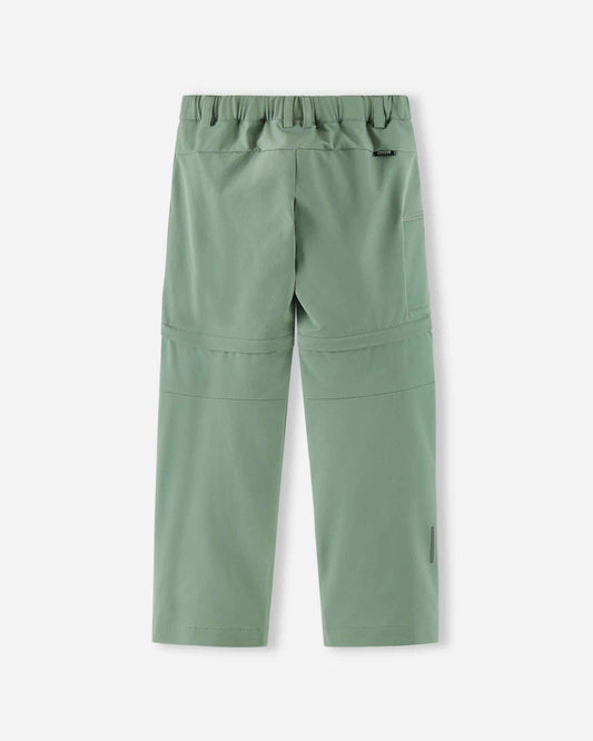 Reima Surina BugProof Kinder-Outdoorhose Stone Green – Die flexible 2-in-1-Hose NATURKINDCHEN NATURKINDCHEN