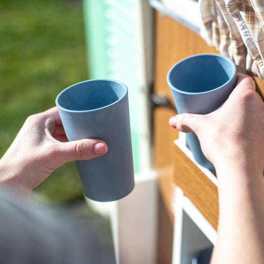 Becher CONNECT CUP L 2er-Set: Nature flower blue Koziol ideas for friends GmbH NATURKINDCHEN