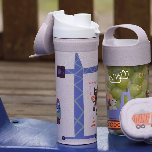 Trinkflasche STAN 0,5 TRUCKS: Organic grey trucks Koziol ideas for friends GmbH NATURKINDCHEN