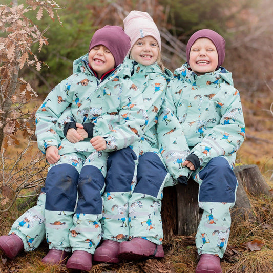 Regenjacke Pippi Langstrumpf Mint: 110/116 Geggamoja NATURKINDCHEN