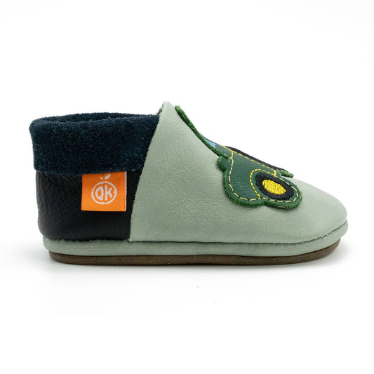 Barfußschuhe AMIGO Motiv Trecker: Mint / 30/31 Orangenkinder® NATURKINDCHEN