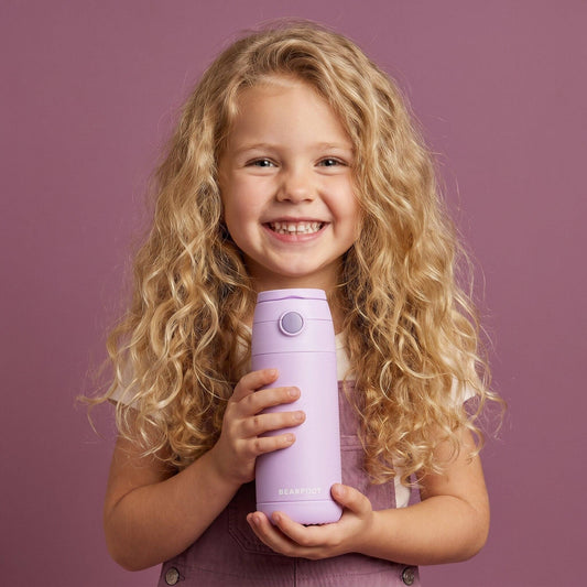 Thermo Kinder Trinkflasche Edelstahl - lila BEARFOOT NATURKINDCHEN