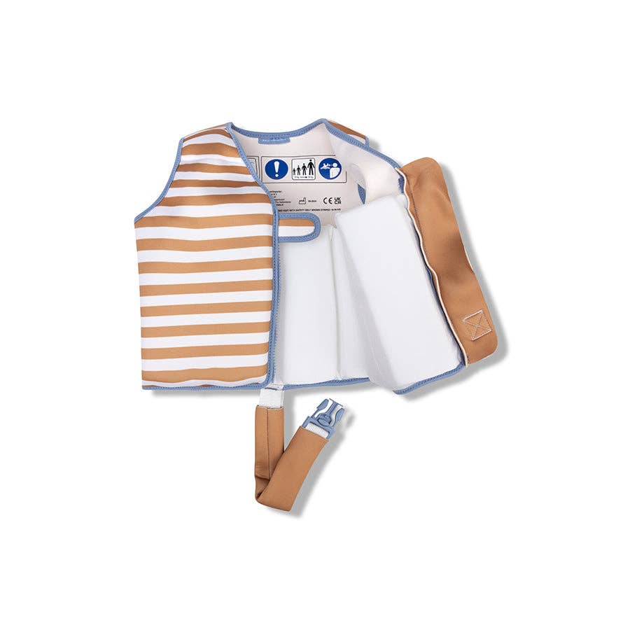 Schwimmweste - Braun/Weiß - Softlines: 2/3 Years Swim Essentials      NATURKINDCHEN