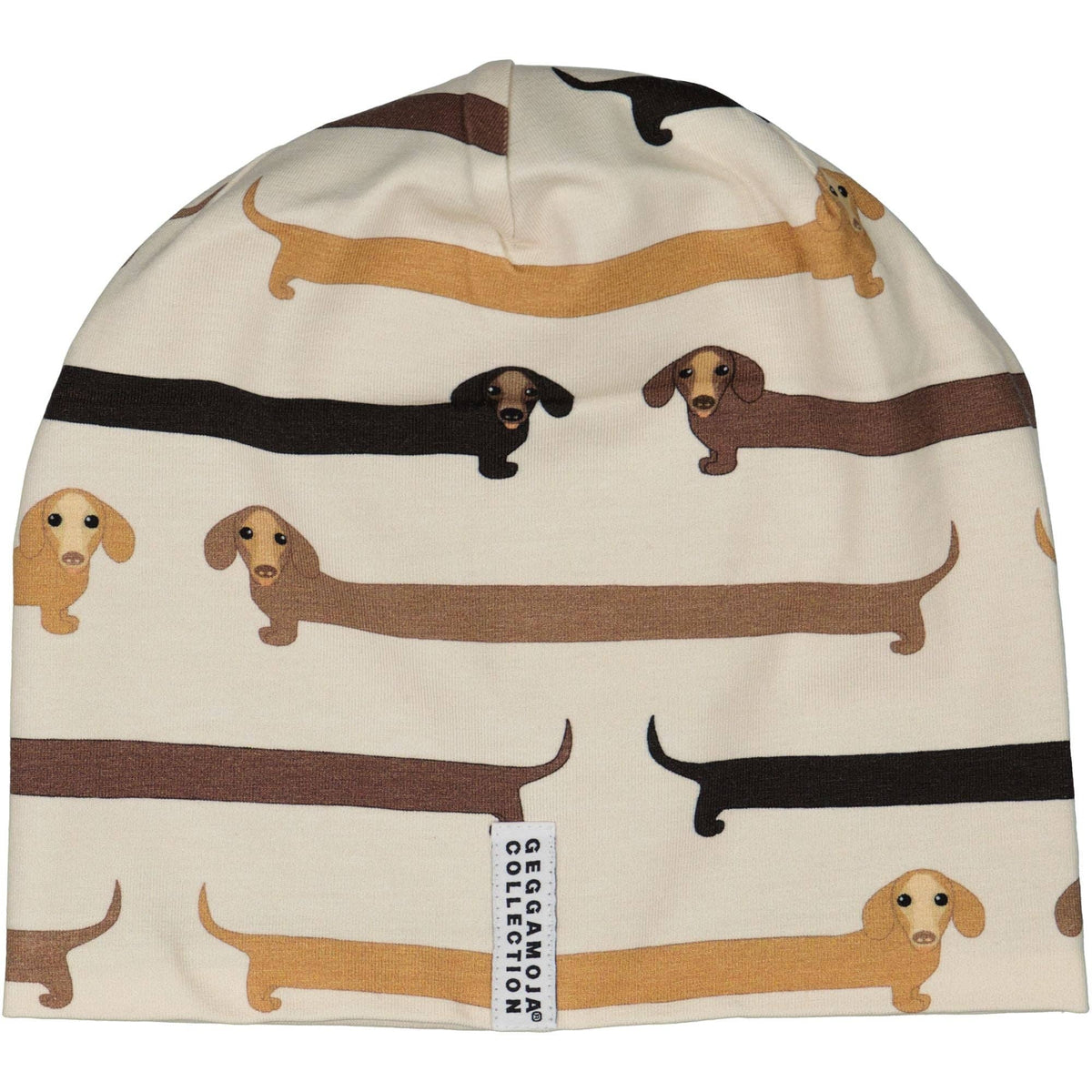 Fleece-Mütze Bambus Dackel Beige: S 2–4 Jahre Geggamoja      NATURKINDCHEN