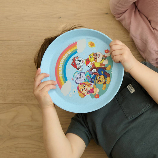 Kleiner Teller CONNECT PLATE GROW PAW PATROL: Organic sky blue paw patrol Koziol ideas for friends GmbH      NATURKINDCHEN