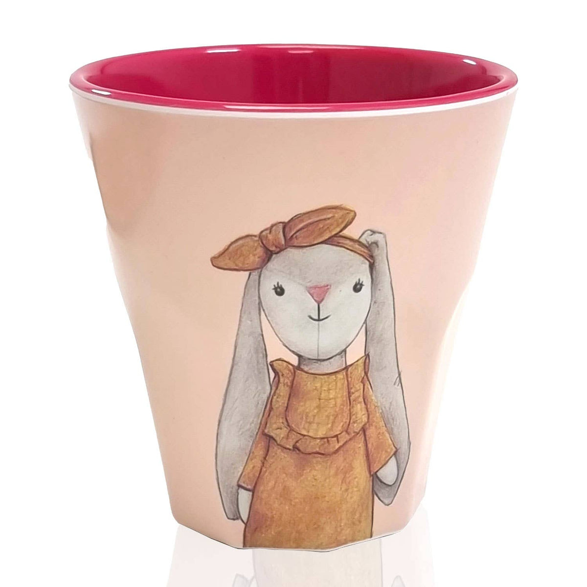 Melamin Becher rosa "Hase Hedda" Mea-Living      NATURKINDCHEN