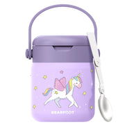 Thermobehälter Kinder Edelstahl - Einhorn lila BEARFOOT      NATURKINDCHEN