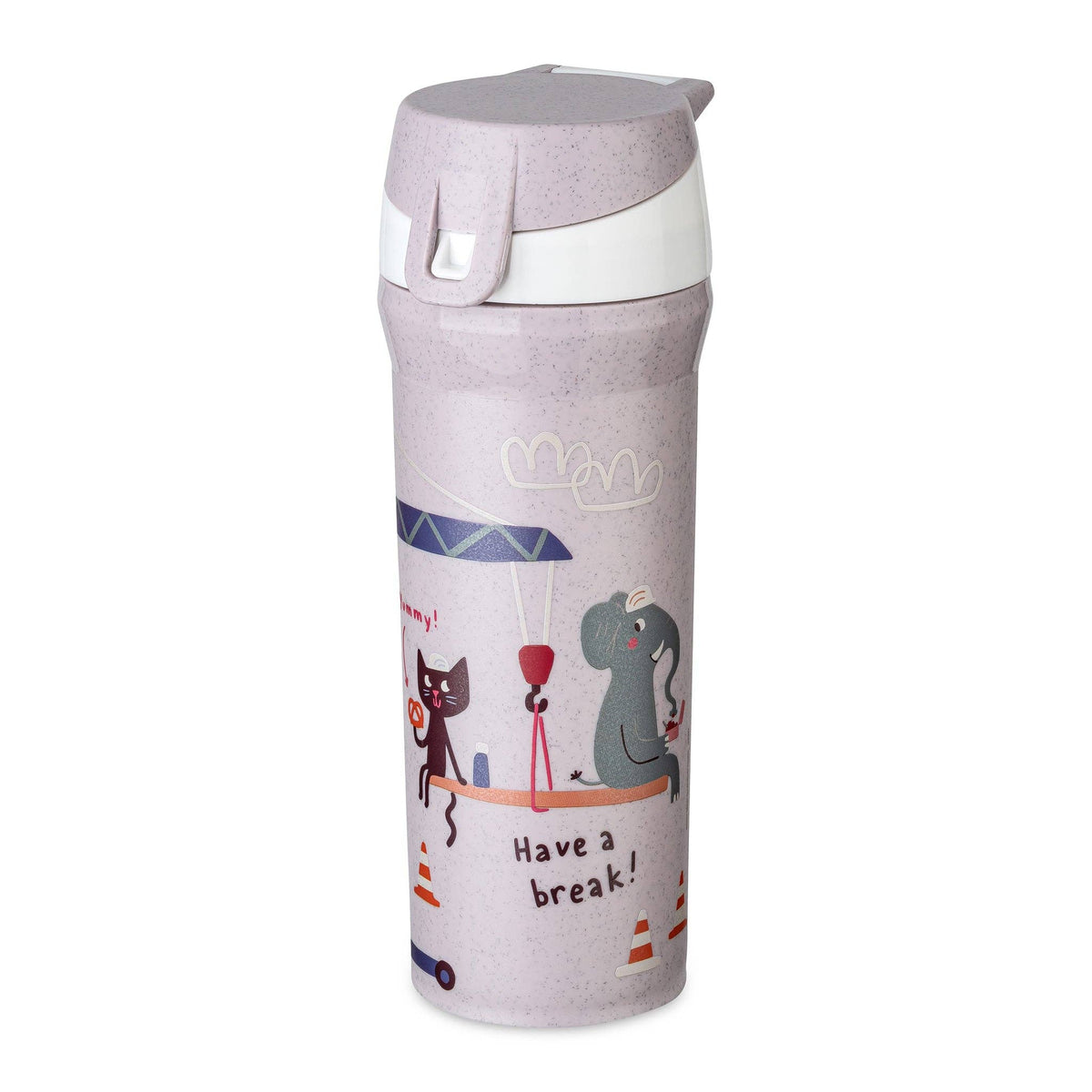 Trinkflasche STAN 0,5 TRUCKS: Organic grey trucks Koziol ideas for friends GmbH      NATURKINDCHEN