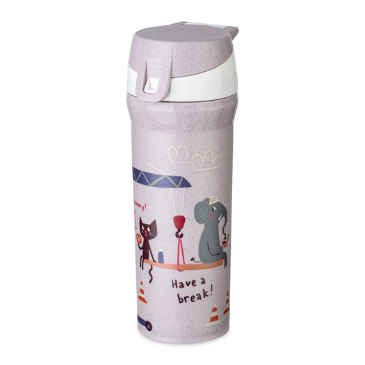 Trinkflasche STAN 0,5 TRUCKS: Organic grey trucks Koziol ideas for friends GmbH      NATURKINDCHEN