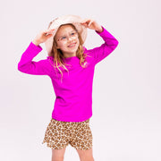 UV-Schwimm-T-Shirt, langärmlig – Lila – Wild Fuchsia: 110/116 Swim Essentials      NATURKINDCHEN