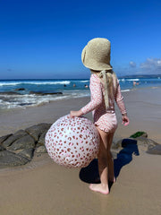 Strandball - Altrosa - Leopard Swim Essentials      NATURKINDCHEN