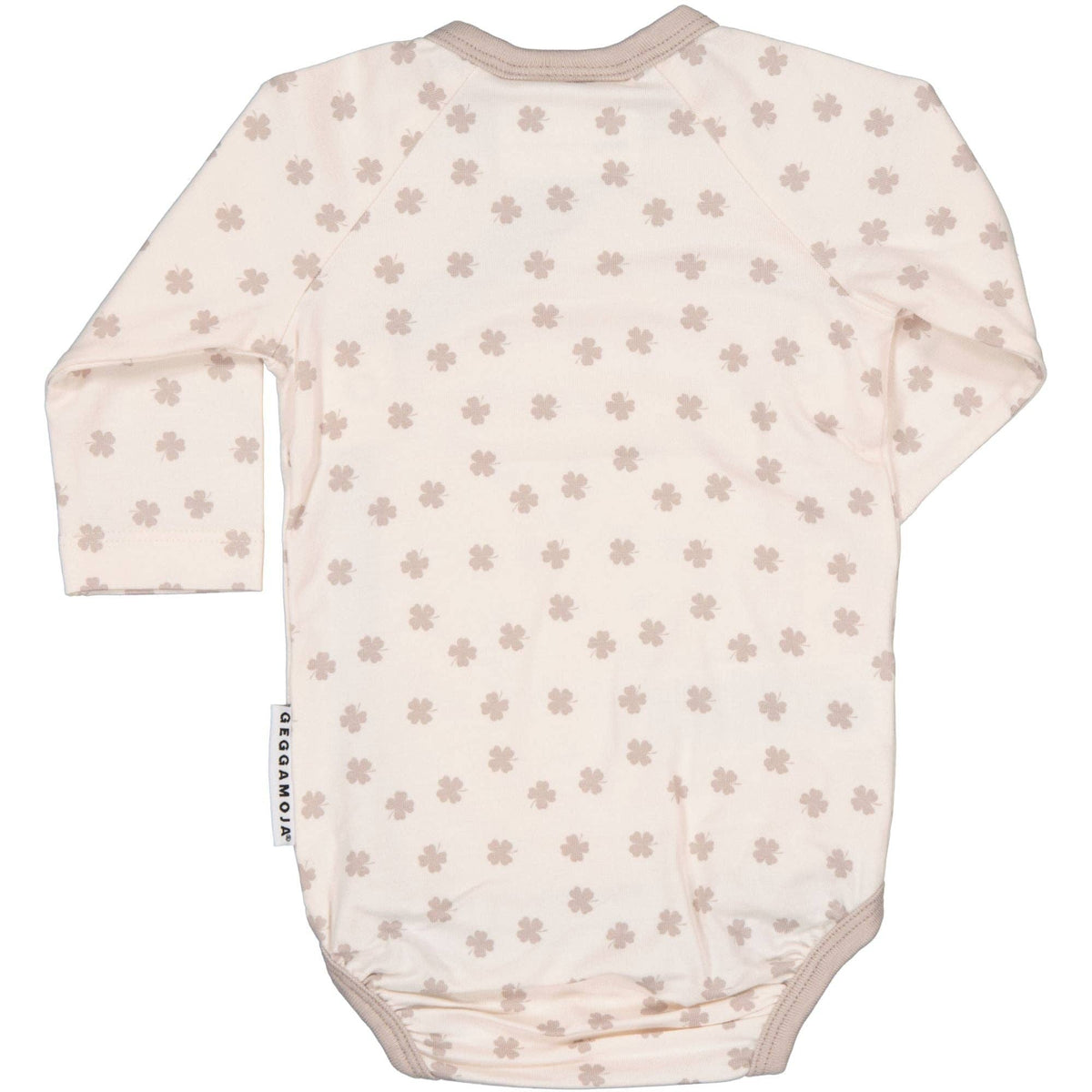 Wickelbody Bambus Beige Kleeblatt: 50/56 Geggamoja      NATURKINDCHEN