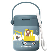 Thermobehälter Kinder Edelstahl - Bagger blau BEARFOOT      NATURKINDCHEN