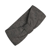 Strickstirnband für Kinder mit Band aus Merino und Cashmere: Helles Grau / 3-7 Jahre menique      NATURKINDCHEN