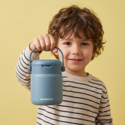 Thermobehälter Kinder Edelstahl - Blau BEARFOOT      NATURKINDCHEN