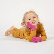 Strickhandschuhe aus Merinowolle und Cashmere für Kinder: Dunkelgrau / 3-5 Jahre menique      NATURKINDCHEN