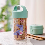 Snackpot / Trinkflasche BUDDY SNACK 0,5 REX: Organic green rex Koziol ideas for friends GmbH      NATURKINDCHEN