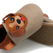 Barfußschuhe AMIGO Motiv Welpe: Beige / 20/21 Orangenkinder®      NATURKINDCHEN