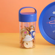 Snackpot / Trinkflasche BUDDY SNACK 0,5 SPACE: Organic blue space Koziol ideas for friends GmbH      NATURKINDCHEN