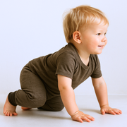 Hose muskat braun, Merinowolle & Seide (bio/GOTS): 50-56 Glückskind      NATURKINDCHEN