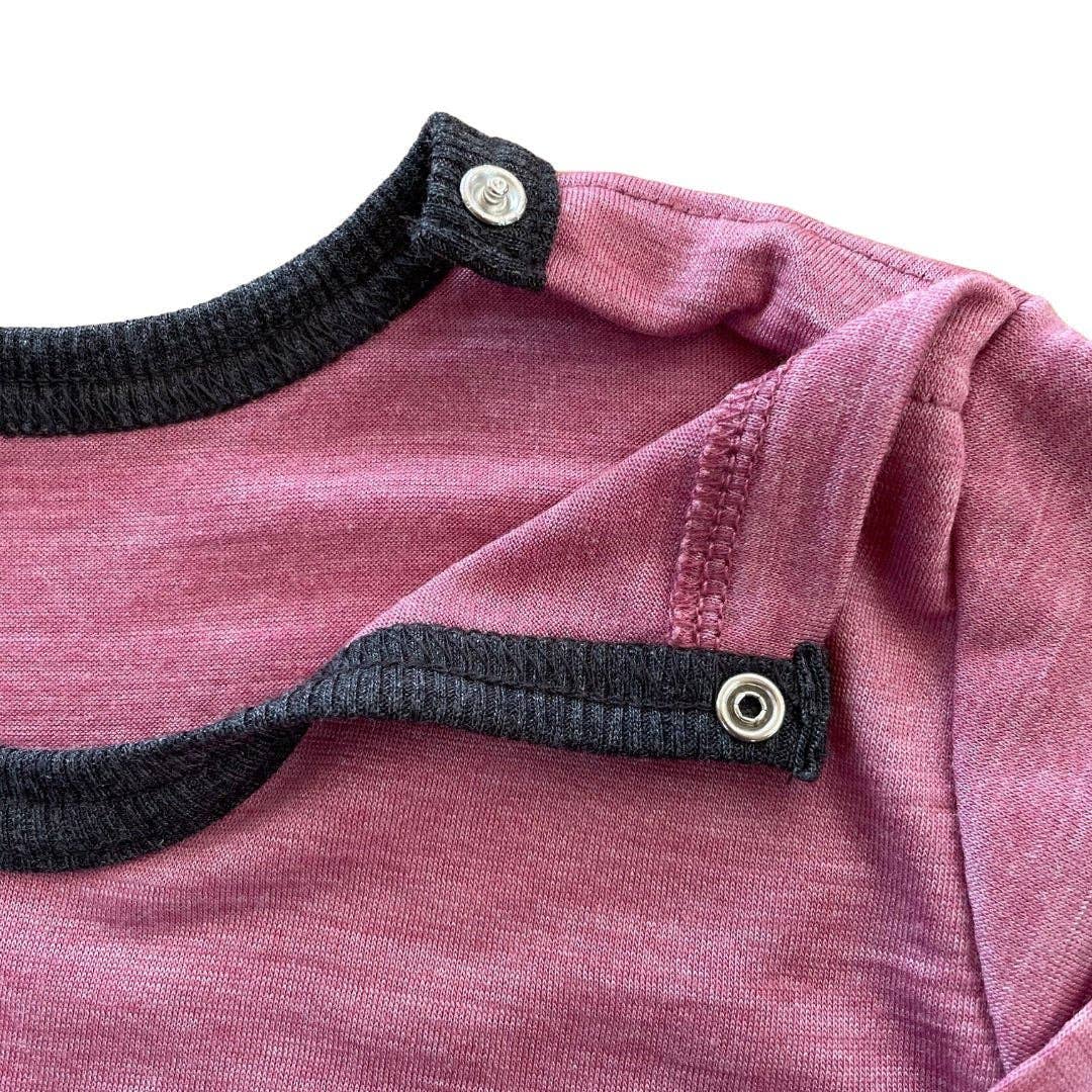 Shirt rosé, Merinowolle & Seide (bio/GOTS): 98-104 Glückskind      NATURKINDCHEN