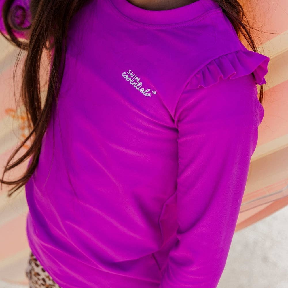 UV-Schwimm-T-Shirt, langärmlig – Lila – Wild Fuchsia: 98/104 Swim Essentials      NATURKINDCHEN