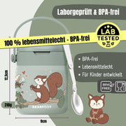 Thermobehälter Kinder Edelstahl - Eichhörnchen Sabei BEARFOOT      NATURKINDCHEN