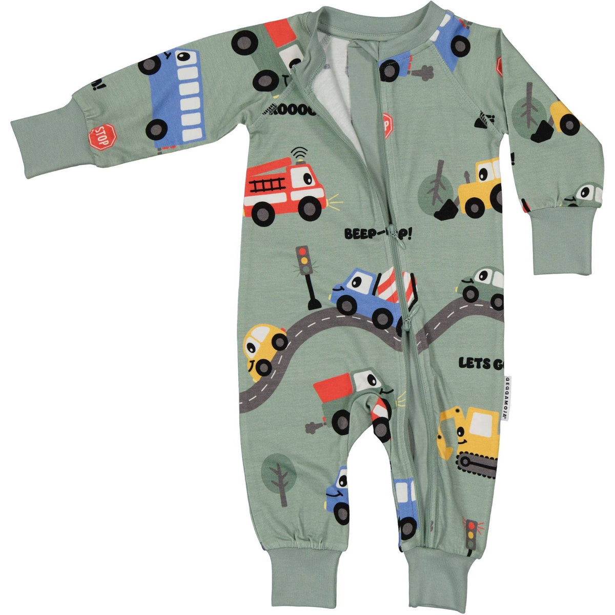 Pyjamas Bambus Traktor grün: 50/56 Geggamoja      NATURKINDCHEN