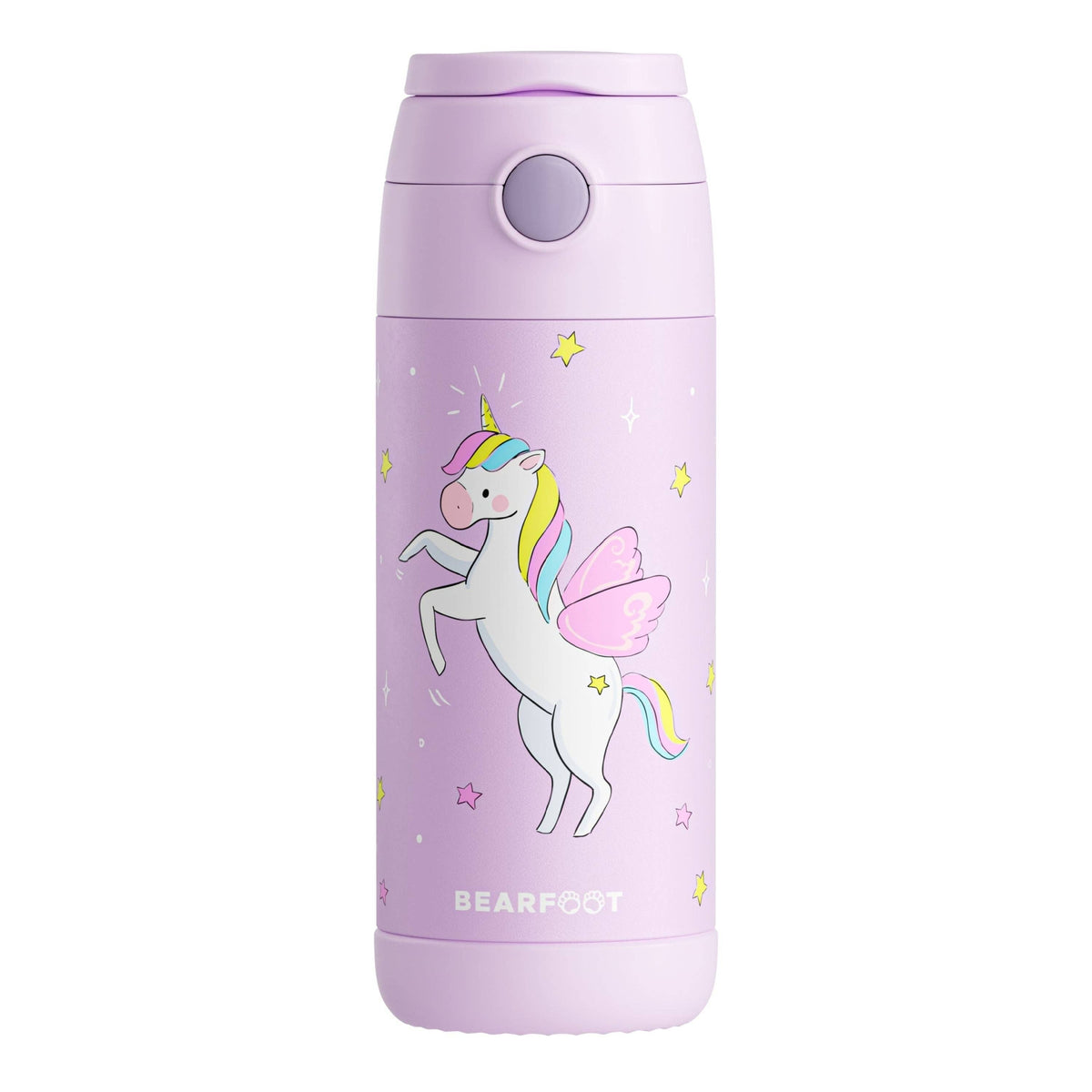 Thermo Kinder Trinkflasche Edelstahl - Einhorn lila BEARFOOT      NATURKINDCHEN