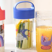 Snackpot / Trinkflasche BUDDY SNACK 0,5 SPACE: Organic blue space Koziol ideas for friends GmbH      NATURKINDCHEN