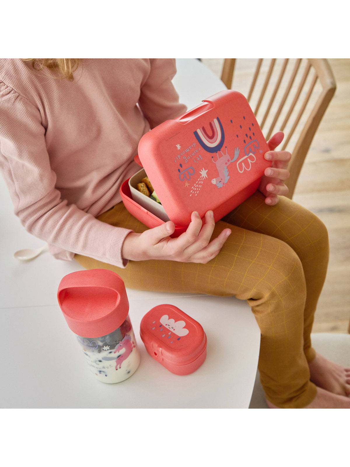 Lunchbox m.Trennschale CANDY L DREAMS: Organic red dreams Koziol ideas for friends GmbH      NATURKINDCHEN