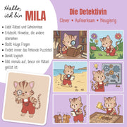 TINY Thermo Kinder Trinkflasche Edelstahl - Katze lila BEARFOOT      NATURKINDCHEN