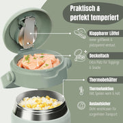 Thermobehälter Kinder Edelstahl - Reh Sabei BEARFOOT      NATURKINDCHEN