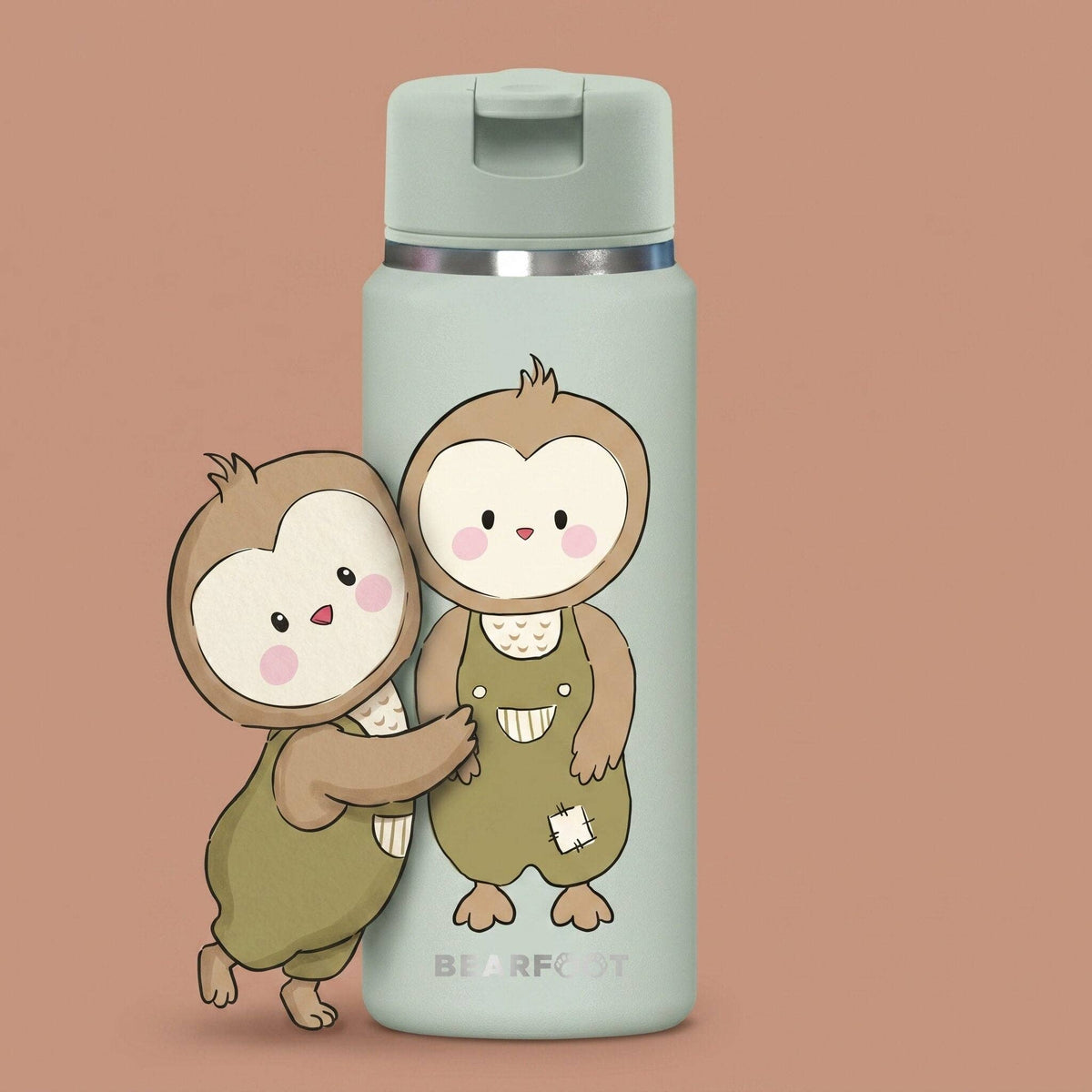 TINY Thermo Kinder Trinkflasche Edelstahl - Eule BEARFOOT      NATURKINDCHEN