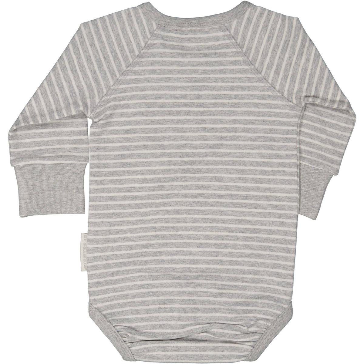 Body Bambu Classic Grau/Weiß: 62/68 Geggamoja      NATURKINDCHEN