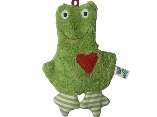 Bio Öko Kinder Mini Kissen "Frosch"/ FKM-5: Bio Dinkelkörner Pat & Patty      NATURKINDCHEN