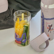 Snackpot / Trinkflasche BUDDY SNACK 0,5 TRUCKS: Organic grey trucks Koziol ideas for friends GmbH      NATURKINDCHEN
