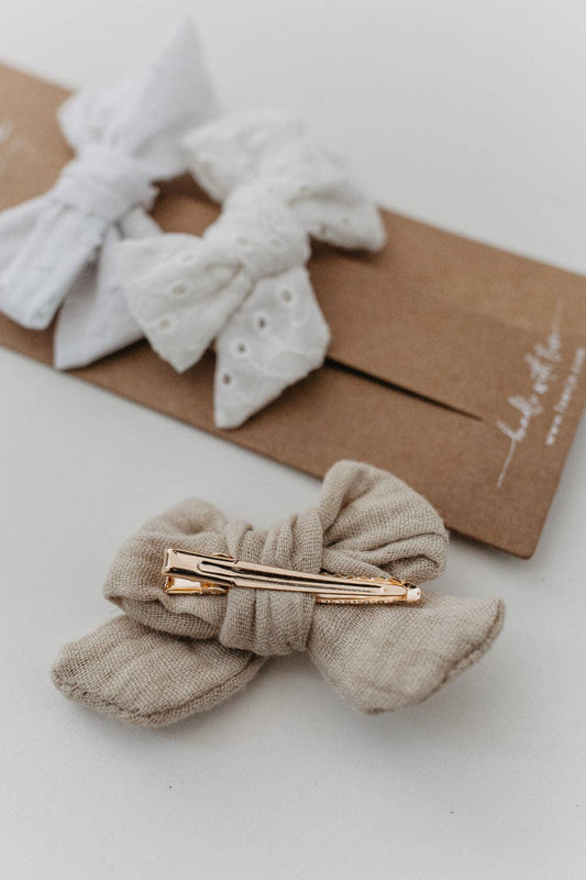Haarspangen 'Large Bows Mixed Trio' Leevje      NATURKINDCHEN