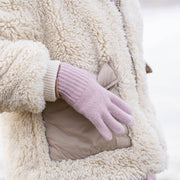 Strickhandschuhe aus Merinowolle und Cashmere für Kinder: Helles Grau / 7-10 Jahre menique      NATURKINDCHEN