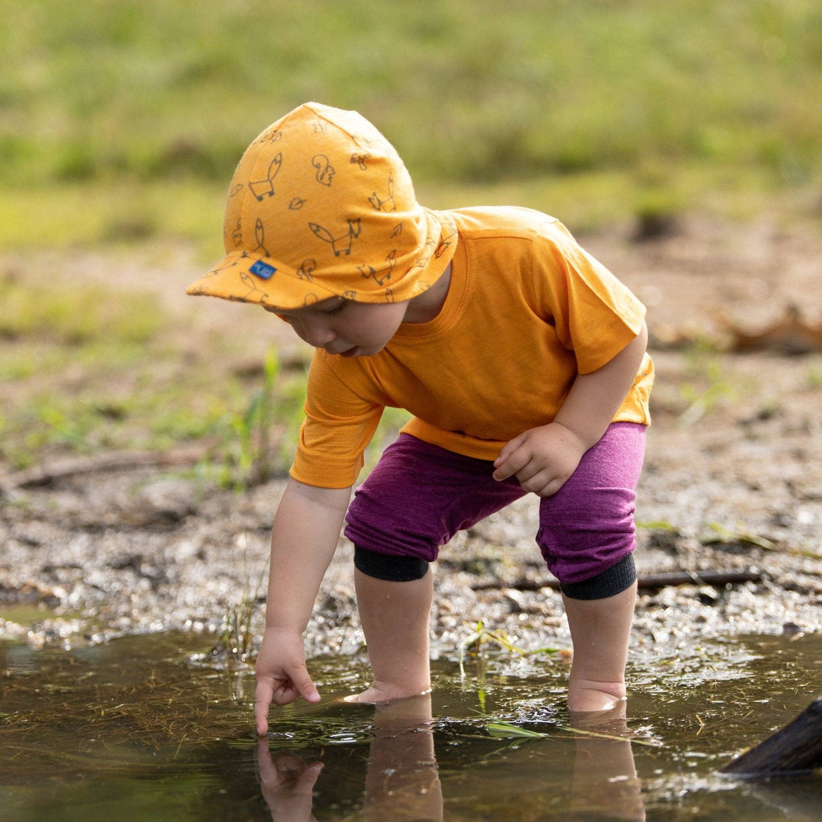 Hose zwetschke, Merinowolle & Seide (bio/GOTS): 62-68 Glückskind      NATURKINDCHEN