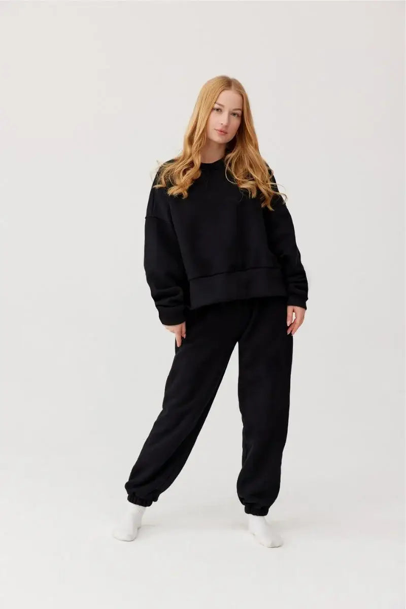 Oversize-Komfort-Hoodie - ROSA 5 Farben, 4 Größen QUALITÄT: Schwarz / M Ander      NATURKINDCHEN