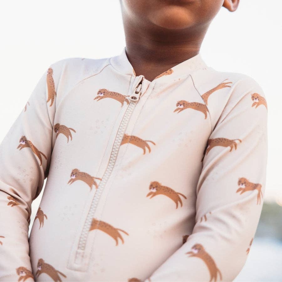 UV-Badeanzug Jungen - Beige - Roamer: 62/68 Swim Essentials      NATURKINDCHEN