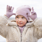 Strickhandschuhe aus Merinowolle und Cashmere für Kinder: Dunkelgrau / 3-5 Jahre menique      NATURKINDCHEN