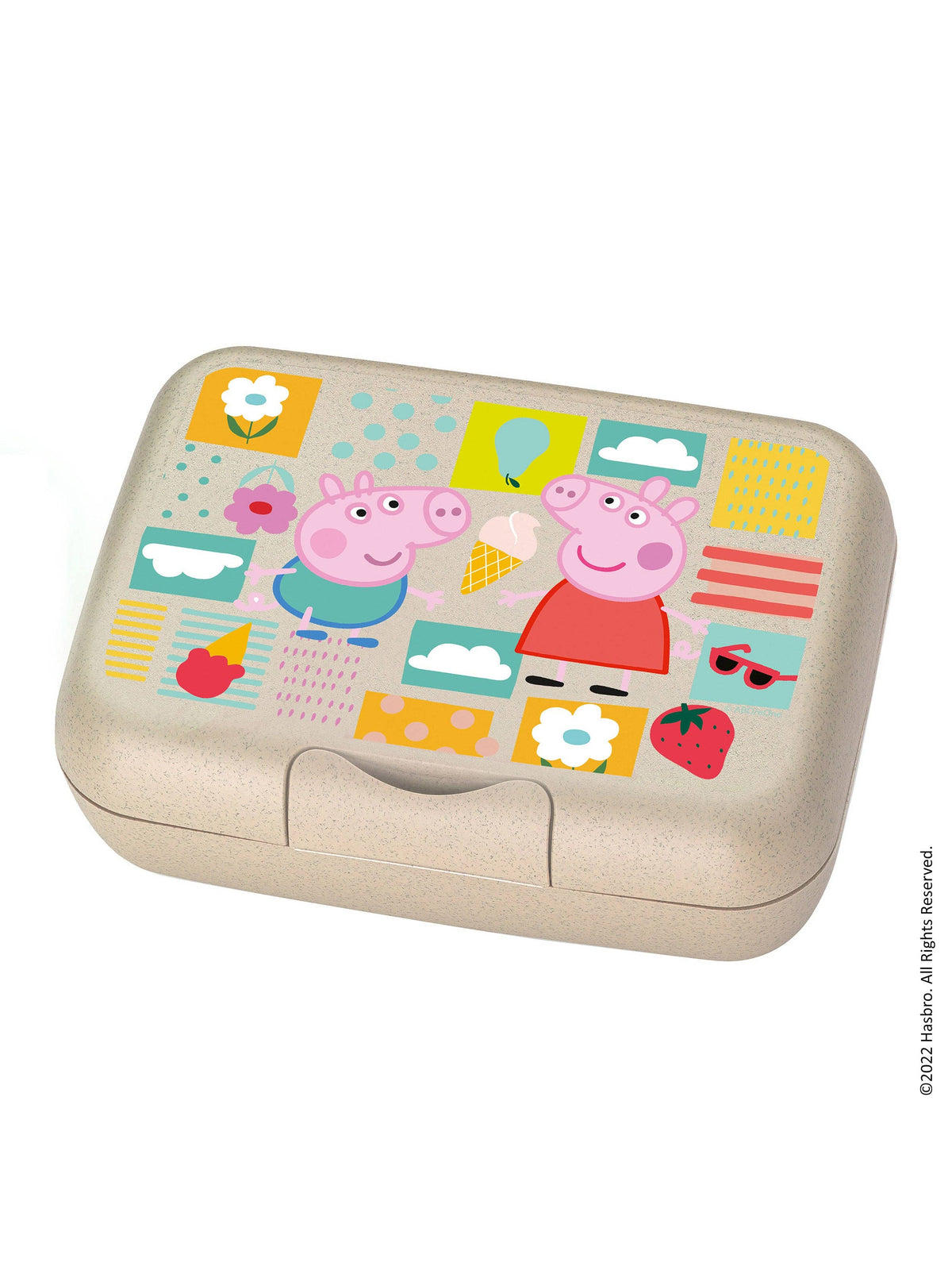 Lunchbox m. Trennschale CANDY L PEPPA PIG: Organic sand Koziol ideas for friends GmbH      NATURKINDCHEN