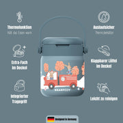 Thermobehälter Kinder Edelstahl - Feuerwehr blau BEARFOOT      NATURKINDCHEN