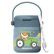 Thermobehälter Kinder Edelstahl - Traktor blau BEARFOOT      NATURKINDCHEN