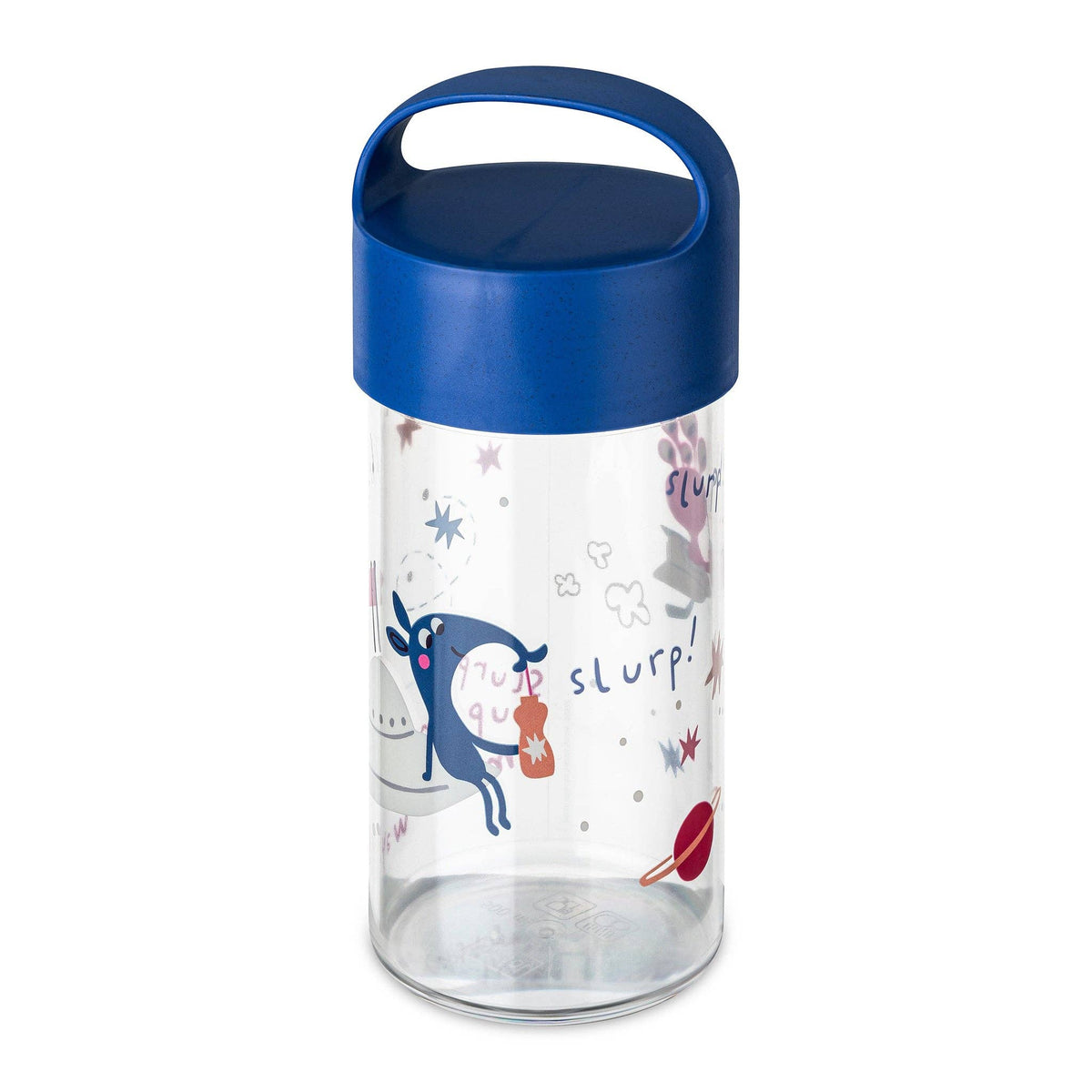 Snackpot / Trinkflasche BUDDY SNACK 0,5 SPACE: Organic blue space Koziol ideas for friends GmbH      NATURKINDCHEN