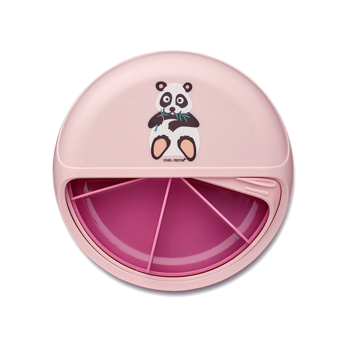 MiniDISC™ Pink Panda – praktischer Snackspender zum Drehen Carl Oscar      NATURKINDCHEN